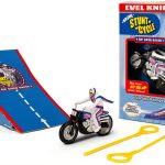 Z Wind Ups Evel Knievel Mini Stunt Cycle Rip Cord Action-0