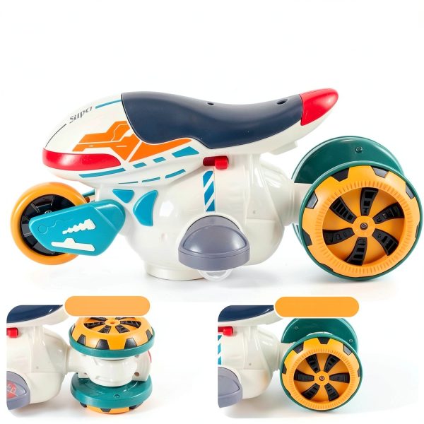 Tkerinse Shape Shifting Motorcycle Toy Blue 1pcs Kids-6