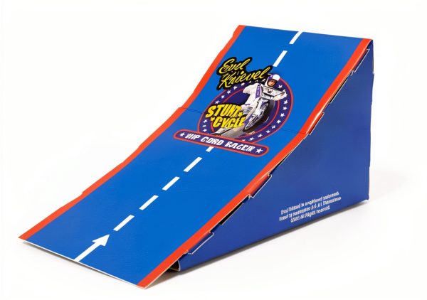 Z Wind Ups Evel Knievel Mini Stunt Cycle Rip Cord Action-2