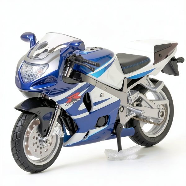 PuLaif Die Cast Motorcycle Model Toy Figure Rubber Tires-3