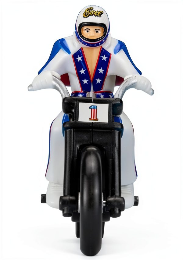 Z Wind Ups Evel Knievel Mini Stunt Cycle Rip Cord Action-3