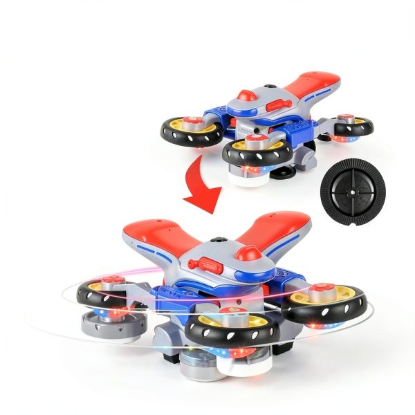 Tkerinse Shape Shifting Motorcycle Toy Blue 1pcs Kids-2