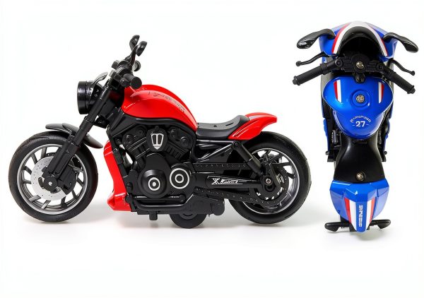 DQTY Pull Back Motorcycle Toy Alloy Lights Sounds Kids Gift-2
