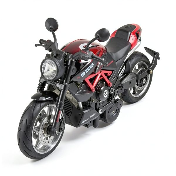 BOBUEXER Alloy Motorcycle Toys Lights Sounds 4 Pack-3