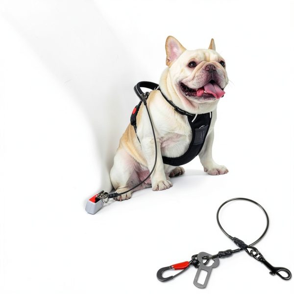 VIVAGLORY Dog Seatbelt Chew Proof Car Harness Restraint-5