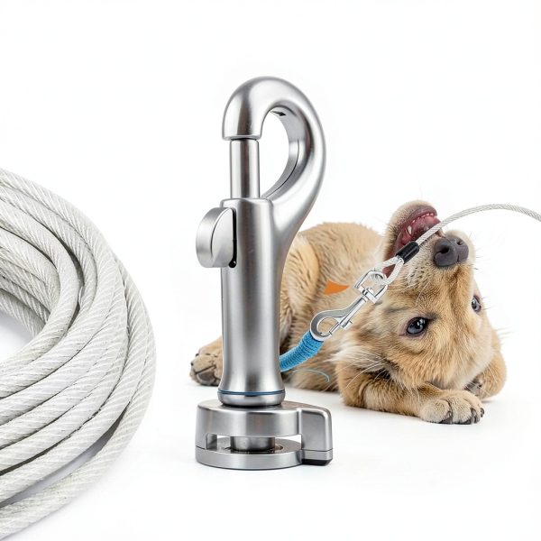 CHZUOBER Dog Car Harness Steel Cable Chew Proof Design-1