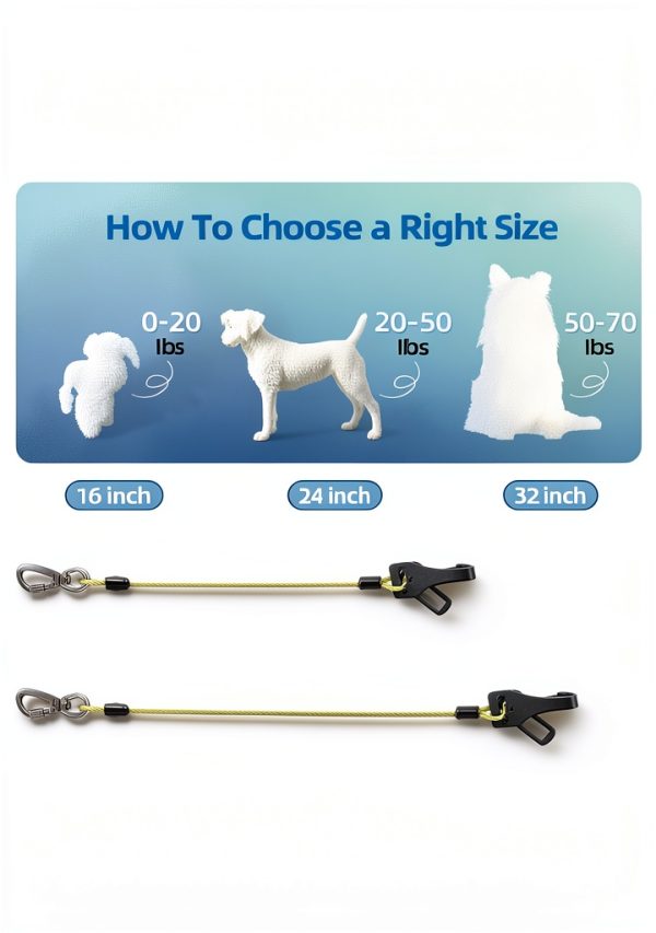 Miao Chuai Dog Car Harness Chew Proof Seatbelt Restraint-3