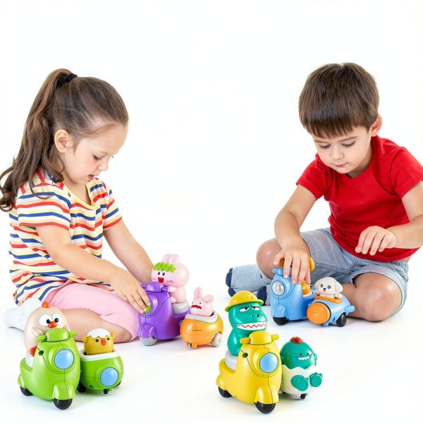 Hydrathy Animal Cars Toddler Toys Press Go Safe Design-4