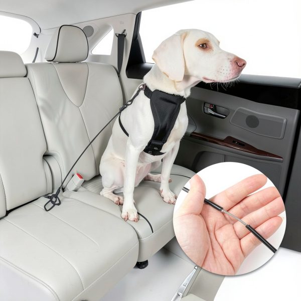 VIVAGLORY Dog Seatbelt Chew Proof Car Harness Restraint-6