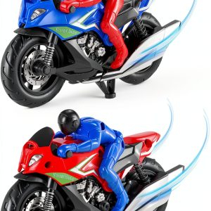Vioziot Pull Back Motorcycle Toy Dirt Bike Kids Ages 3 Up-0