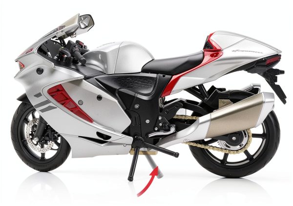 SUZIKI Haryabusa Motorcycle Model Alloy Diecast Toy-5