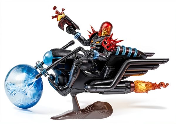 Hasbro Marvel Action Figure Motorcycle Toy for Kids Ages 4-3