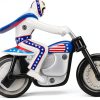 Z Wind Ups Evel Knievel Mini Stunt Cycle Rip Cord Action-4