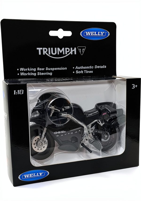 Welly Triumph 2002 Daytona 955i Diecast Motorcycle Model-4