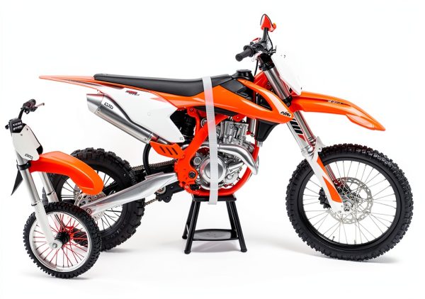 New-Ray Dirt Bike Toy Die-Cast Model Realistic Features-1
