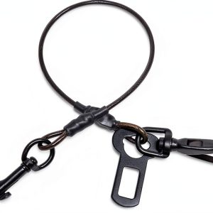 VIVAGLORY Dog Seatbelt Chew Proof Car Harness Restraint-0