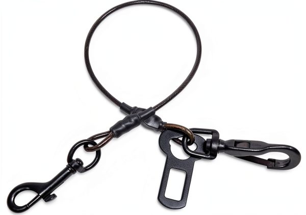 VIVAGLORY Dog Seatbelt Chew Proof Car Harness Restraint-0