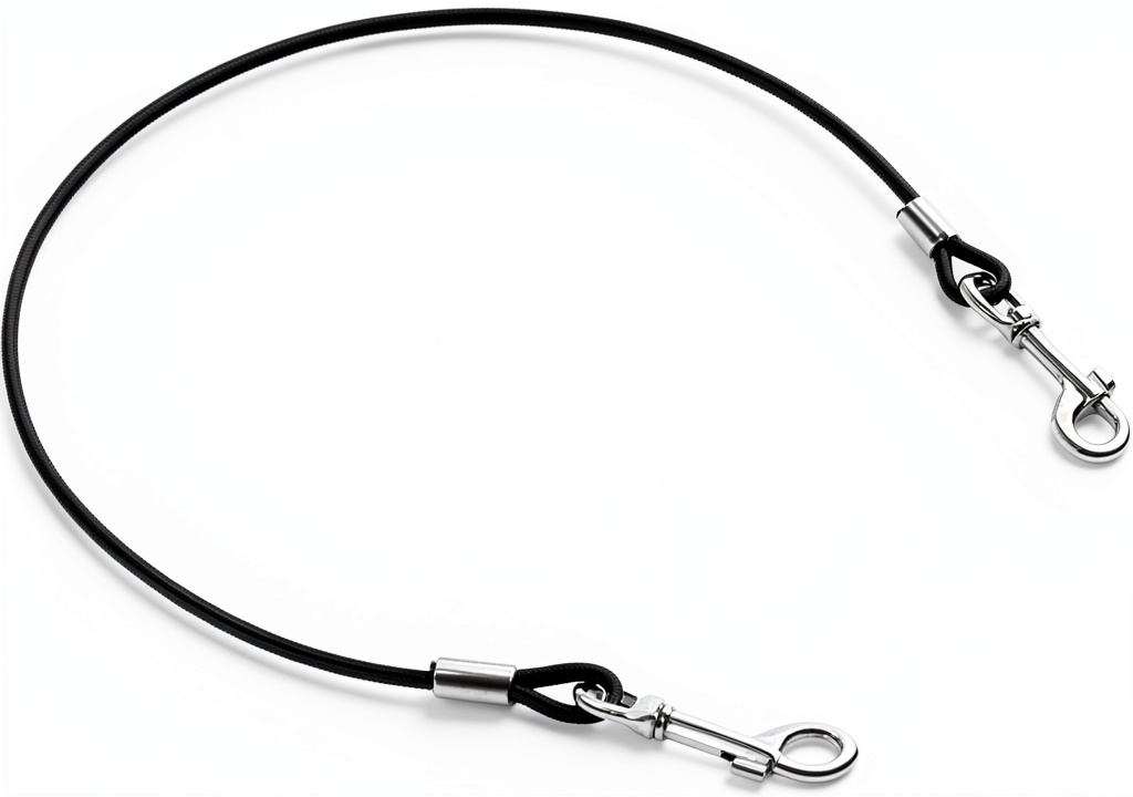 Mogoko dog car harness leash attached to a car safety latch bar