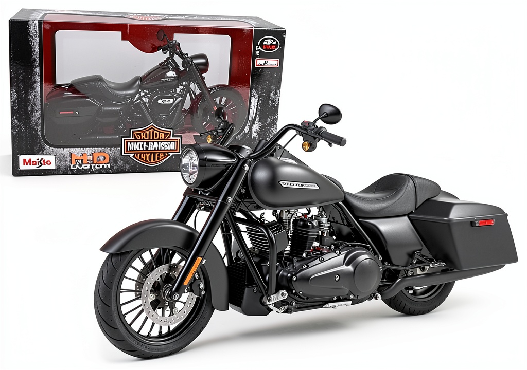 Maisto Harley Davidson King Road Special model on display stand