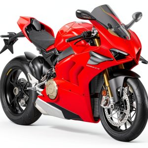 Ducati Panigale V4S Motorcycle Model Diecast Metal Red Sport-0