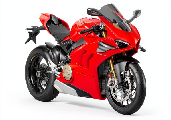 Ducati Panigale V4S Motorcycle Model Diecast Metal Red Sport-0