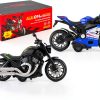 BOBUEXER Alloy Motorcycle Toys Lights Sounds 4 Pack-0
