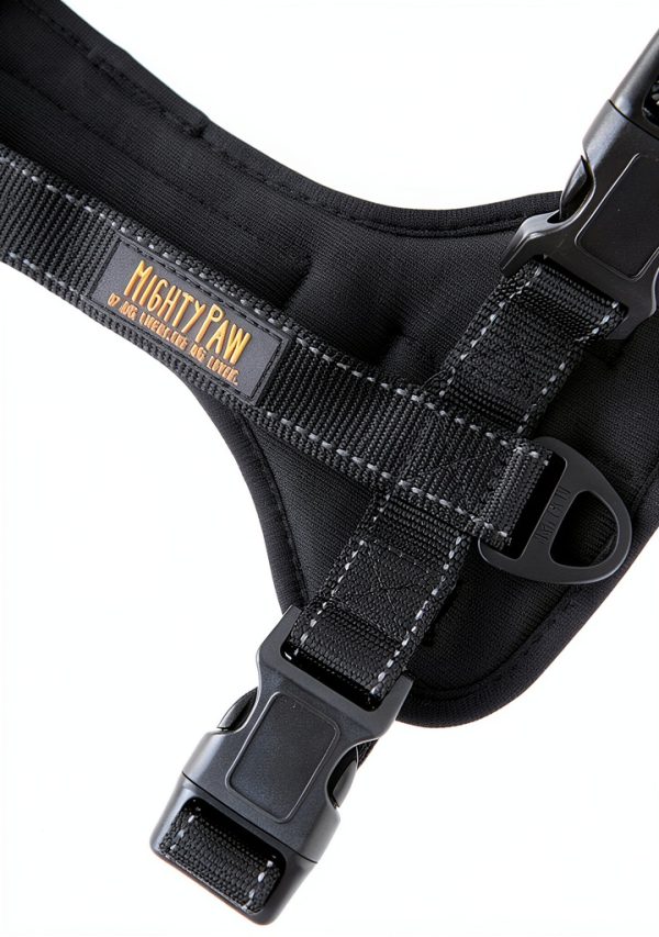 Mighty Paw Dog Car Harness Black Safety Design-6
