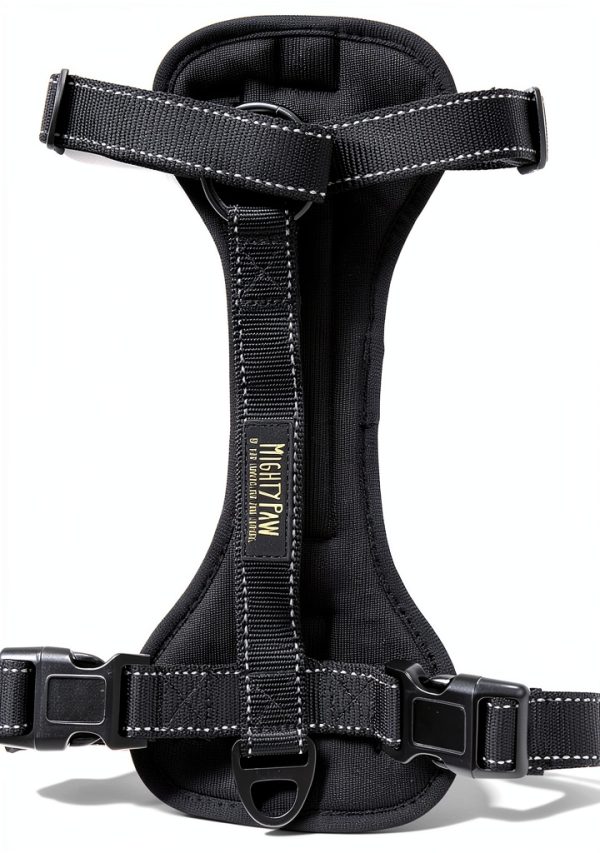 Mighty Paw Dog Car Harness Black Safety Design-0