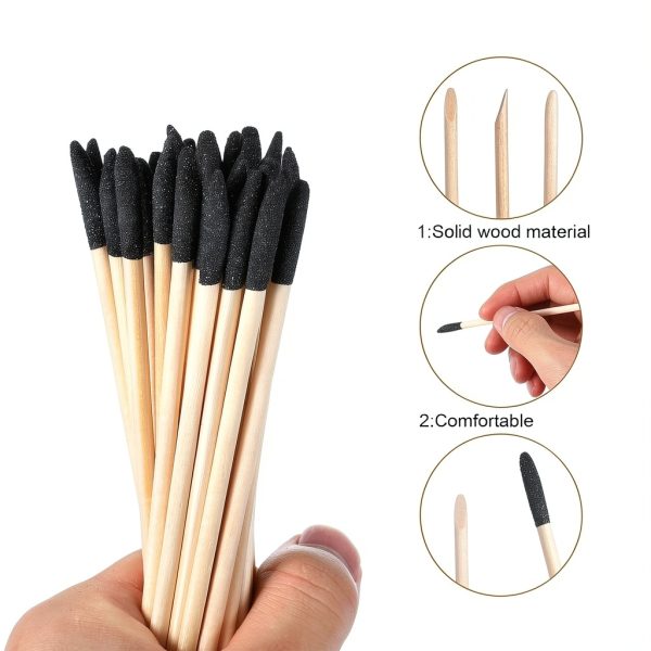 Sanding Sticks 50pcs 280 Grit Fine Detail Wood 5.4x0.2 Inch – Heclia-5