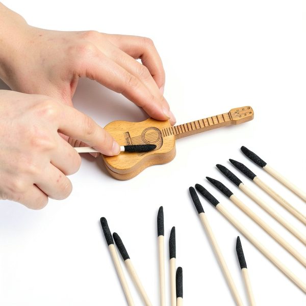Sanding Sticks 50pcs 280 Grit Fine Detail Wood 5.4x0.2 Inch – Heclia-2