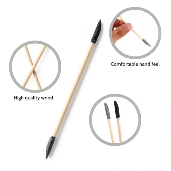 30 PCS Sanding Sticks, Double Matchsticks Sanding Sticks for Tight Spaces Wood, 150/280 Grit Fine Detailing Polishing Sticks Sanding Twigs for Plastic Models Wood Hobby Stuffers, 5.4 x 0.2 Inch-2