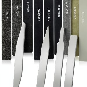 Honoson 25 Pcs Model Polishing Files Set with Glass & Sanding Sticks-0