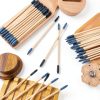 Giantree 30 Pcs Sanding Sticks, Double End Matchsticks Sanding Twigs, 120/280 Grit, 5.4 x 0.2 Inch, Fine Detailing Polishing Sticks Tools for Plastic Models Wood Hobby(30 PCS)-1