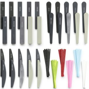 Sanding Sticks Honoson 60pcs Set offers Polishing and Wood Twigs Mixed-0