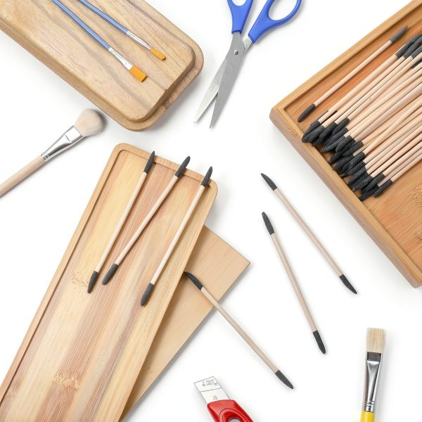 50 PCS Sanding Sticks, Double End Matchstick Sanding Tools, 120/280 Grit for Tight Spaces, 5.4 Inch Crevice Sanding Tool for Plastic Models Wood Crafts-5