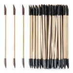 30 PCS Sanding Sticks, Double Matchsticks Sanding Sticks for Tight Spaces Wood, 150/280 Grit Fine Detailing Polishing Sticks Sanding Twigs for Plastic Models Wood Hobby Stuffers, 5.4 x 0.2 Inch-0