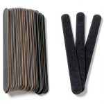 Double Sided Sanding Stick Black 100/180 Grit 17.8cm Manicure Nail File Double Sided Sanding Stick Polishing Stick Sandpaper Stick Wooden Sanding Tools Craft Accessories-0