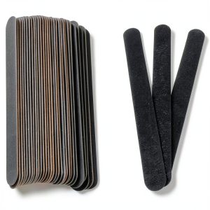 Double Sided Sanding Stick Black 100/180 Grit 17.8cm Manicure Nail File Double Sided Sanding Stick Polishing Stick Sandpaper Stick Wooden Sanding Tools Craft Accessories-0