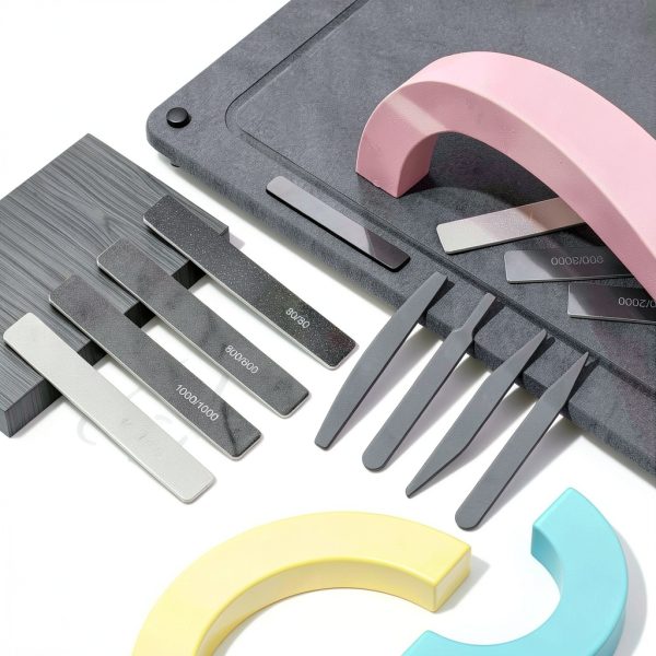 Honoson 25 Pcs Model Polishing Files Set with Glass & Sanding Sticks-5