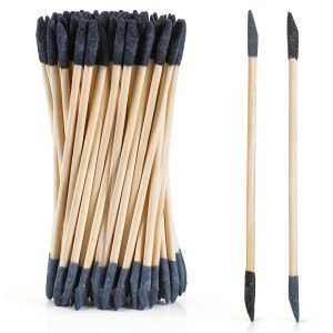 Giantree 30 Pcs Sanding Sticks, Double End Matchsticks Sanding Twigs, 120/280 Grit, 5.4 x 0.2 Inch, Fine Detailing Polishing Sticks Tools for Plastic Models Wood Hobby(30 PCS)-0