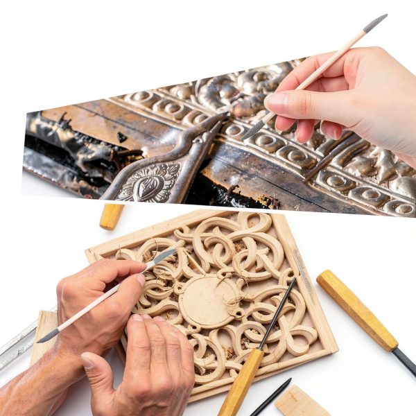 50 PCS Sanding Sticks, Double End Matchstick Sanding Tools, 120/280 Grit for Tight Spaces, 5.4 Inch Crevice Sanding Tool for Plastic Models Wood Crafts-4