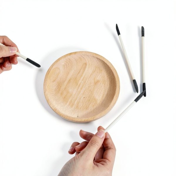 30 Pcs Fine Sanding Sticks for Plastic Models Sanding Sticks Double End Matchsticks for Nails of 120/280 Grit Sandings Twigs Detailing Polishing Stick for Plastic Models Wood Hobby, 5.4 X 0.3 Inch-5