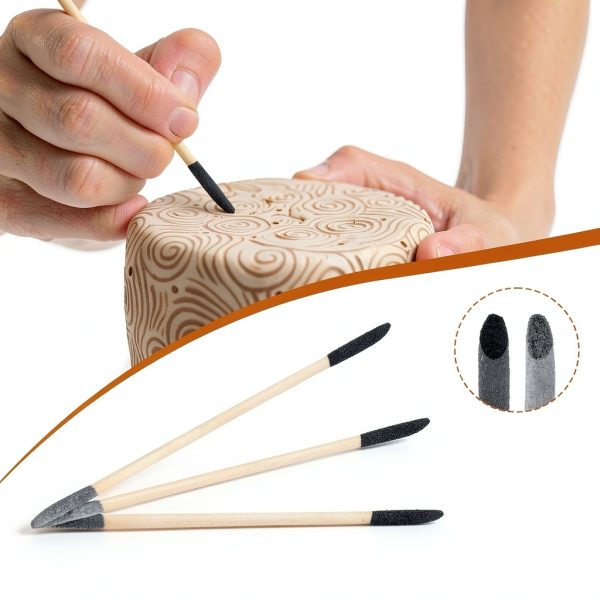30 Pcs Fine Sanding Sticks for Plastic Models Sanding Sticks Double End Matchsticks for Nails of 120/280 Grit Sandings Twigs Detailing Polishing Stick for Plastic Models Wood Hobby, 5.4 X 0.3 Inch-1